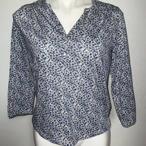 H&M Long Sleeved High Low Top Sz S